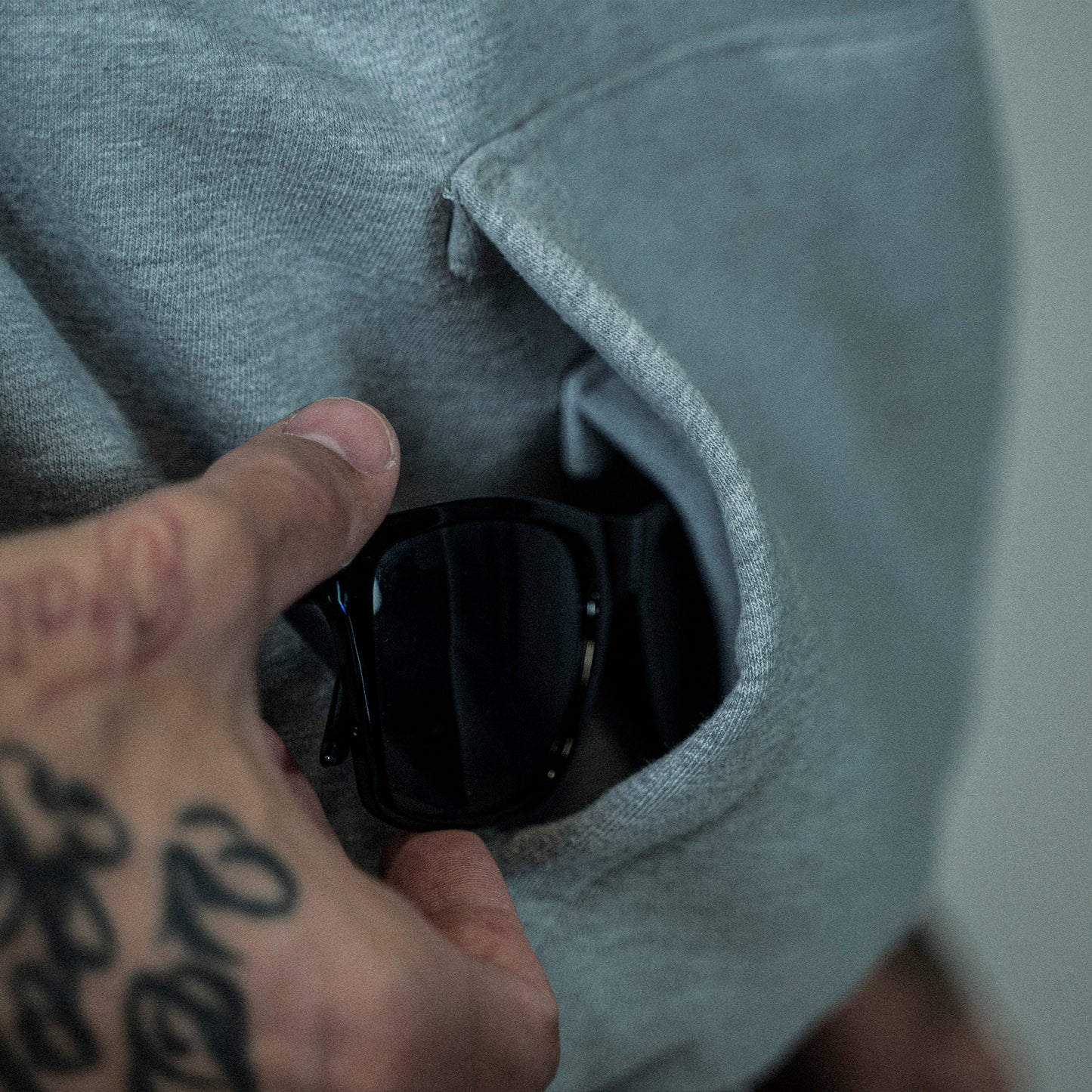 Lucky Punch Mustang Hoodie Grey