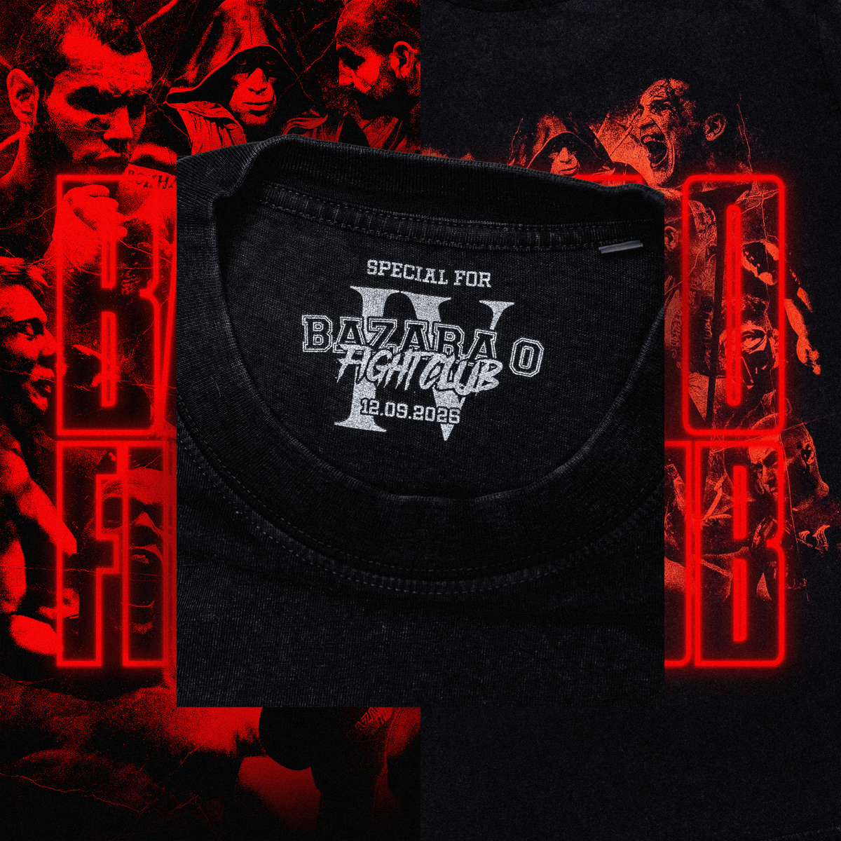 BAZARA 0 FIGHT CLUB IV T-SHIRT LIMITED EDITION