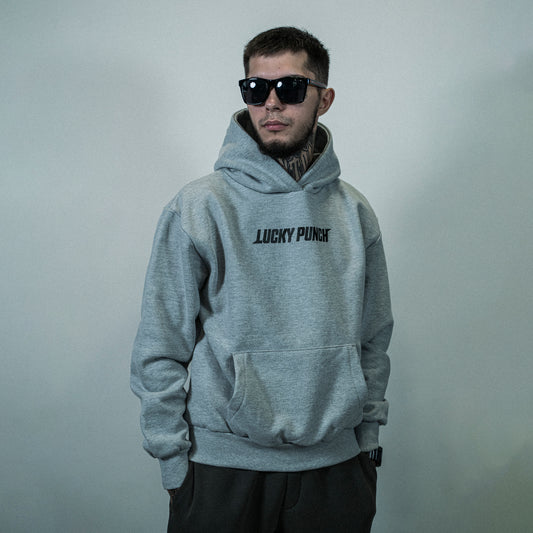 Lucky Punch Mustang Hoodie Grey