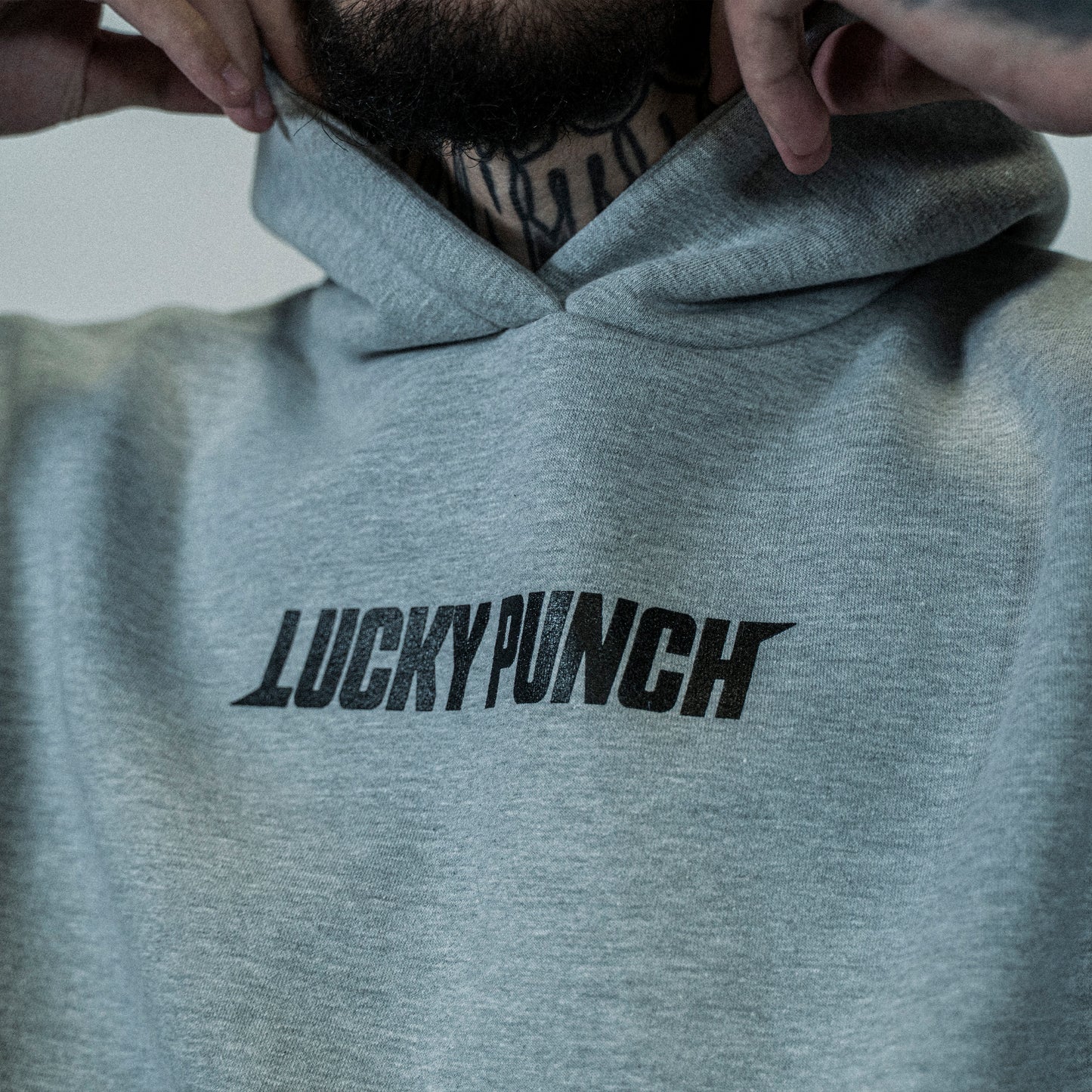 Lucky Punch Mustang Hoodie Grey