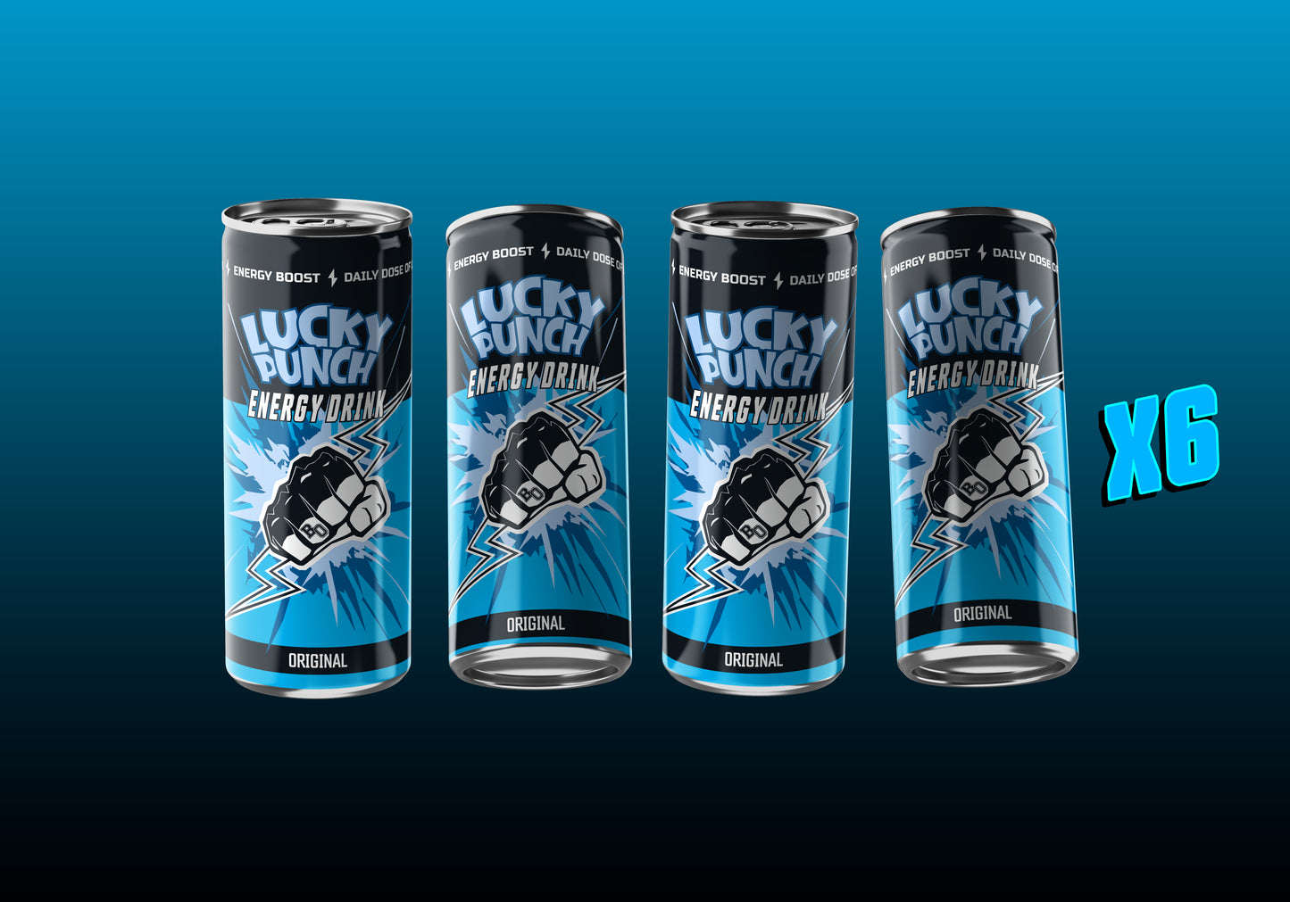 Lucky Punch Energy Drink 6-Pack
