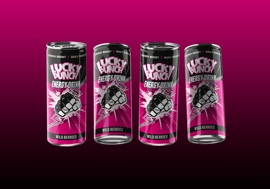 LUCKY PUNCH ENERGY DRINK WILD BERRIES 24-PACK